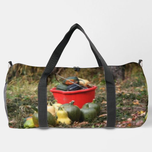 Country Garden Squash Personalisiert groß Duffle Bag (Rückseite)