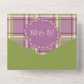 Country Garden Wedding All In One Einladung (Rückseite)