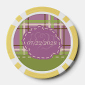Country Garden Wedding Pokerchips (Rückseite)