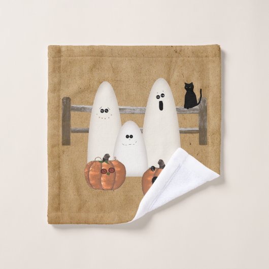 Country Ghosts Bath Handtuch Set (Waschlappen)