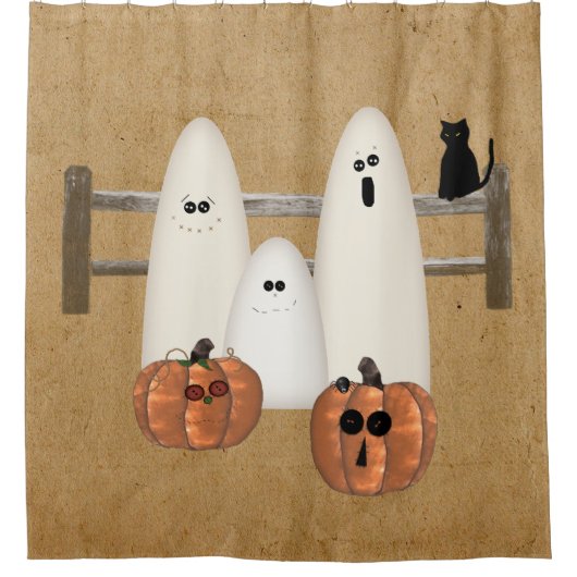 Country Ghosts Duschvorhang (Vorderseite)