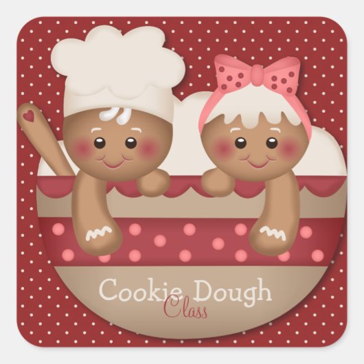 Country Gingerbread Chefs Stickers (Vorderseite)