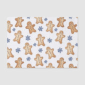 Country Gingerbread Cookies Snowflakes Christmas Seidenpapier (Vorderseite)