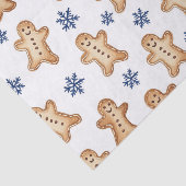 Country Gingerbread Cookies Snowflakes Christmas Seidenpapier (Ausschnitt)