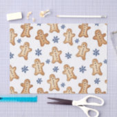 Country Gingerbread Cookies Snowflakes Christmas Seidenpapier (Handwerk)