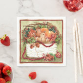 Country Gingerbrett Basket Napkin Serviette (Beispiel)