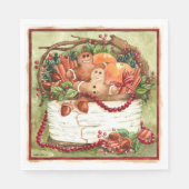 Country Gingerbrett Basket Napkin Serviette (Vorderseite)
