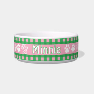 Country Gingham Pet Napf