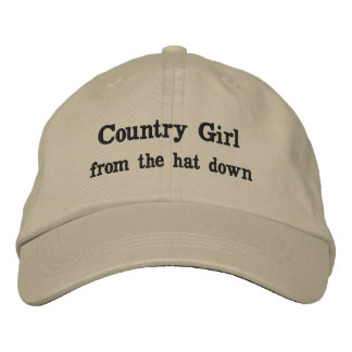Country Girl Bestickte Baseballkappe