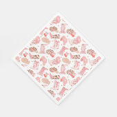 Country Girl Cowboy Boots n’ Hats Serviette (Ecke)