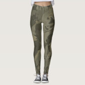 Country Girl Fishing Camouflage Muster Leggings (Vorderseite)