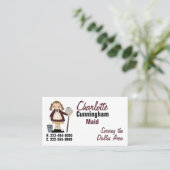 Country Girl House Reinigungsmaid Visitenkarte (Stehend Vorderseite)