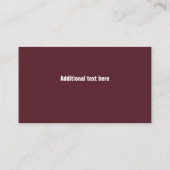 Country Girl House Reinigungsmaid Visitenkarte (Rückseite)