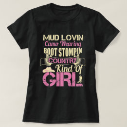 Country Girl Quotes Ladie T - Shirt