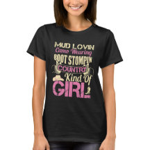 Country Girl Quotes Ladie T - Shirt