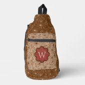 Country Girl Rustikales Muster Red Brown Crossbody Bag (Vorderseite)