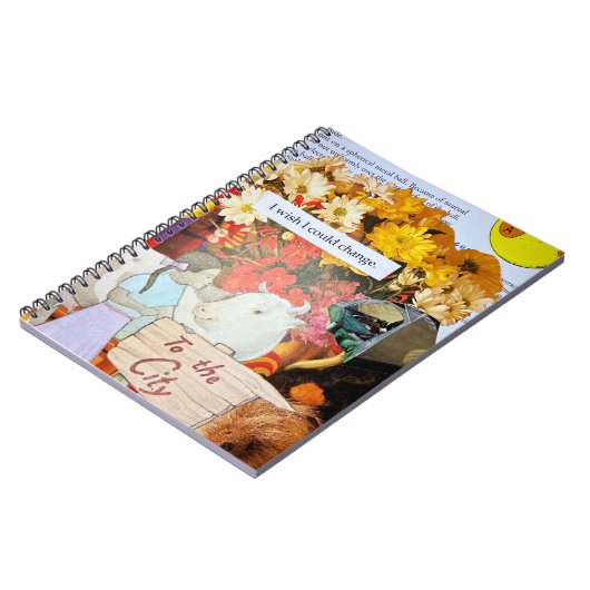 Country Girl Seeks Change In The City A Collage Notizblock (Linke Seite)