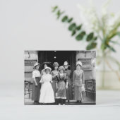 Country Girls nehmen New York, 1910 Postkarte (Stehend Vorderseite)