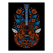 Country Gitarre Art Poster (Vorderseite)
