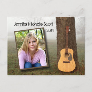 Country Gitarre Open House Einladungspostkarte