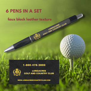 Country & Golf Club Logo Telefon Leder Textur Kugelschreiber
