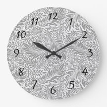 Country Grau William Morris Leaf Pattern