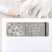 Country Gray Wedding Return Adress (Insitu)