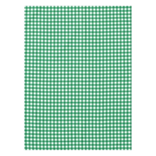 Country Green Gingham Tischdecke (Vorderseite)
