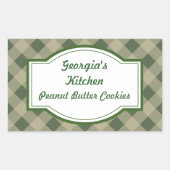Country Green Kitchen Stickers (Vorderseite)