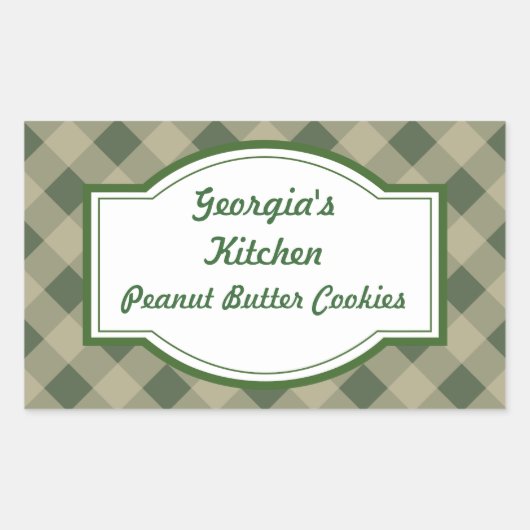 Country Green Kitchen Stickers (Vorderseite)