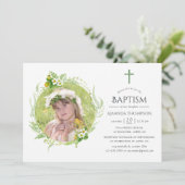 Country Greenerity Taufe oder Weihnachten Einladung (Stehend Vorderseite)