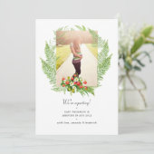 Country Greenery Foto Pregnancy Ankündigung (Stehend Vorderseite)