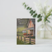 Country Guest House Business Card Visitenkarte (Stehend Vorderseite)