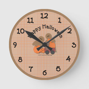 Country Halloween Wall Clock Runde Wanduhr