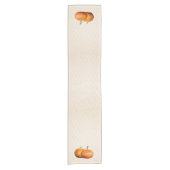 Country Harvest Pumpkins Imitats Fabric Kurzer Tischläufer (Vorderseite)