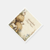 Country Hay Bale Farm Animals Baby Dusche Serviette (Ecke)