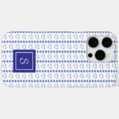 Country Heart Stripes Muster Monogramm Case-Mate iPhone Hülle (Rückseite (Horizontal))