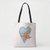 Country Heart Tote Bag Tasche (Vorderseite)