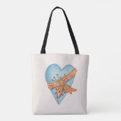 Country Heart Tote Bag Tasche (Rückseite)