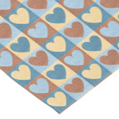 Country Hearts Muster Mittelgroßer Tischläufer (Ecke)