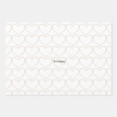 Country Hearts Personalisiert Geschenkpapier Set (Vorderseite 2)