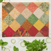 Country Herbst Diamond Patchwork Muster Geschirrtuch (Gefaltet)