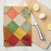Country Herbst Diamond Patchwork Muster Geschirrtuch (Viertel Falte)