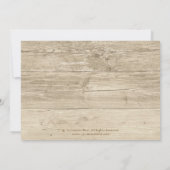 Country-Holz Rustikale Mason Jar Hochzeit Einladun Einladung (Rückseite)