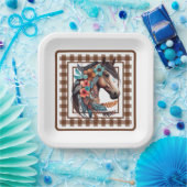 Country Horse Pappteller (Party)