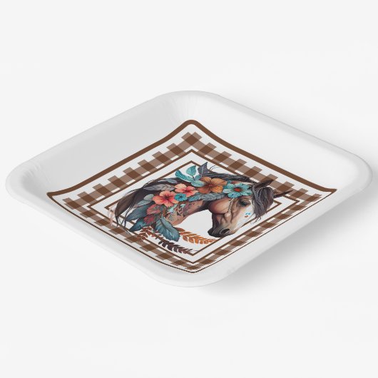 Country Horse Pappteller (Gewinkelt)