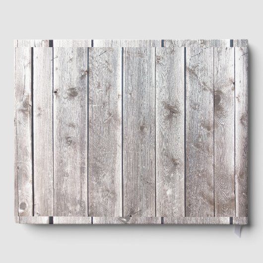 Country Horses Grau Barnboard Gästebuch (Rückseite)