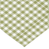 Country House Green Checkered Gingham Rustic Tischdecke (Schrägansicht)
