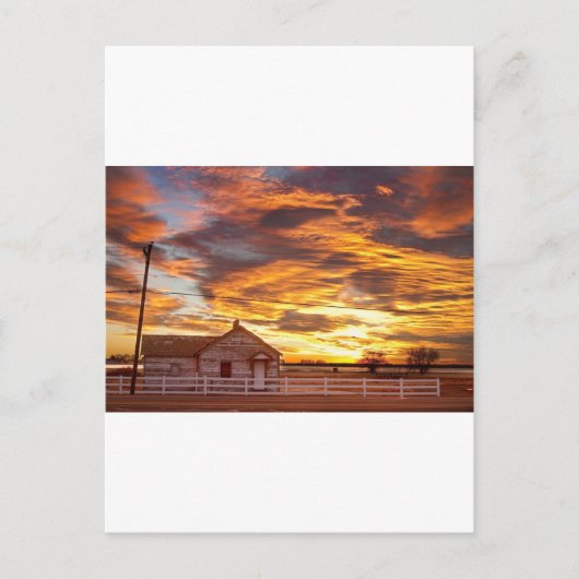Country House Sunset Longmont Colorado Boulder Cou Postkarte (Vorderseite)