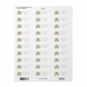 Country House & Wildflowers Return Address Label (Vorne)